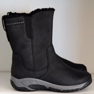 Merrell Encore 4 Tall Zip Polar Boots Waterproof Insulated Leather Womens 8 Wide